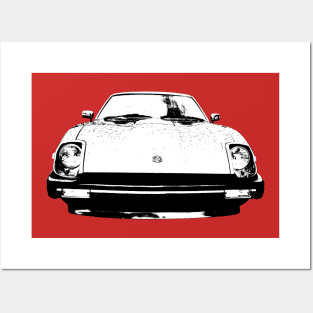 Datsun 280ZX classic car monoblock black/white Posters and Art